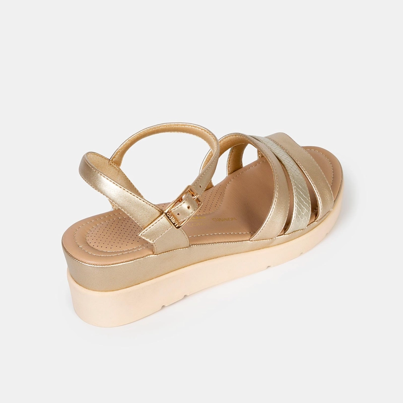 SANDALIAS CASUALES PARA MUJER AZUL MARINO - 5