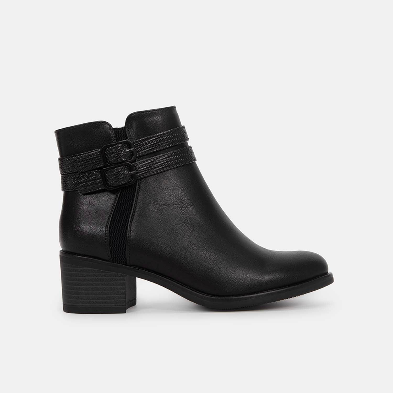 BOTINES CASUALES MUJER BATA NEGRO - 1