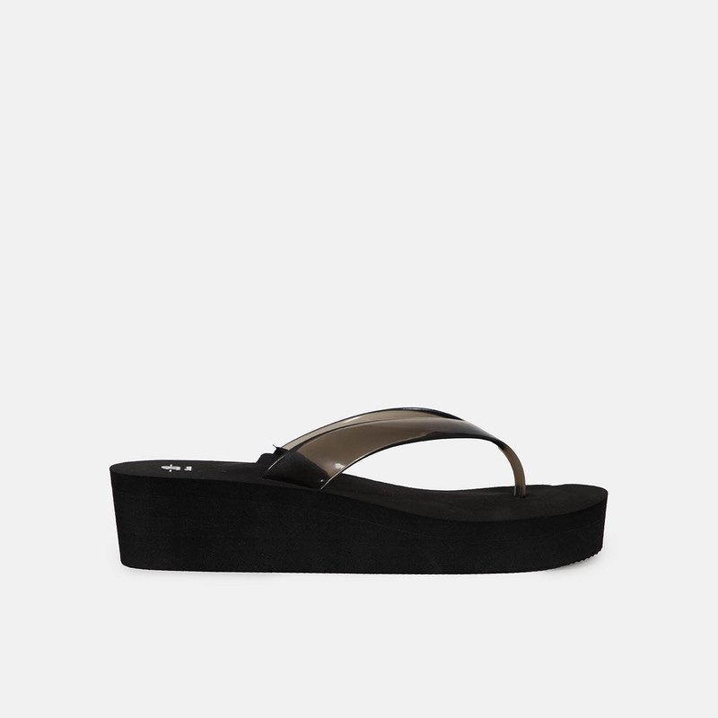 SANDALIAS DE PLAYA  MUJER BATA NEGRO - 1