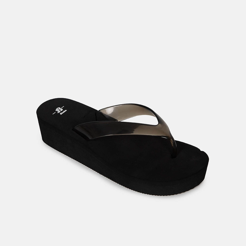 SANDALIAS DE PLAYA  MUJER BATA NEGRO - 2