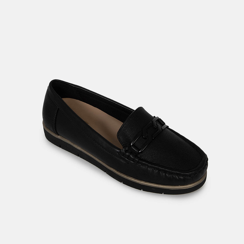 MOCASINES CASUALES MUJER BATA COMFIT NEGRO - 2