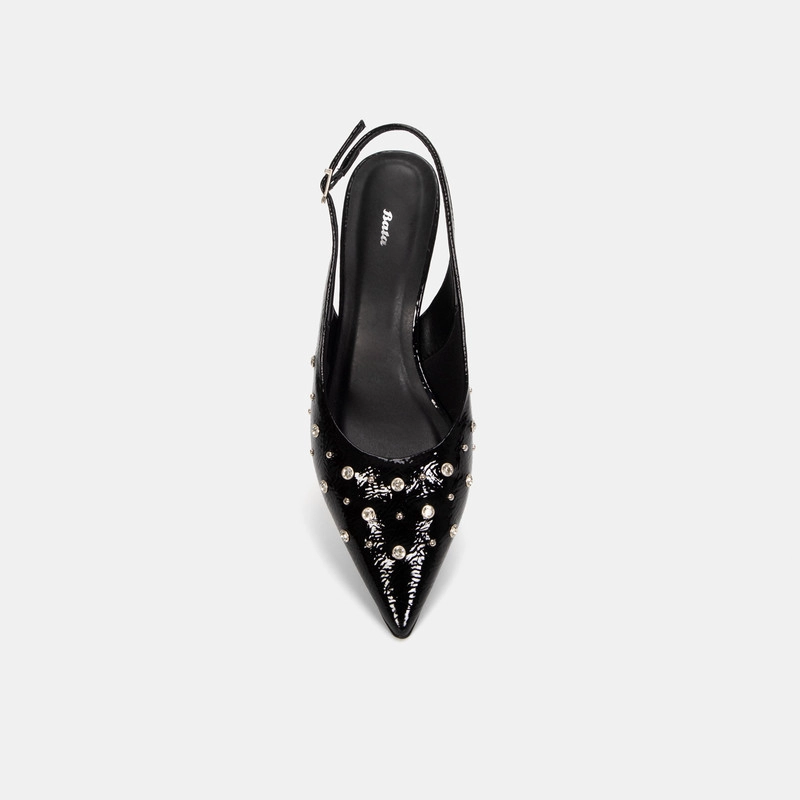 ZAPATOS DE VESTIR  MUJER BATA NEGRO - 4