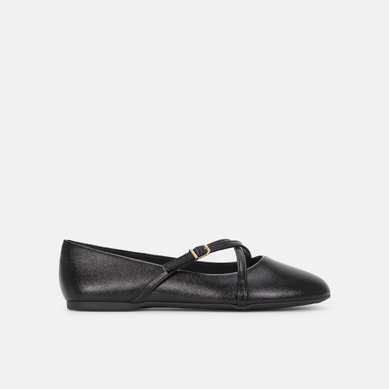 BALLERINAS CASUALES  MUJER BATA NEGRO - 1