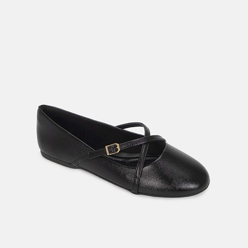 BALLERINAS CASUALES  MUJER BATA NEGRO - 2