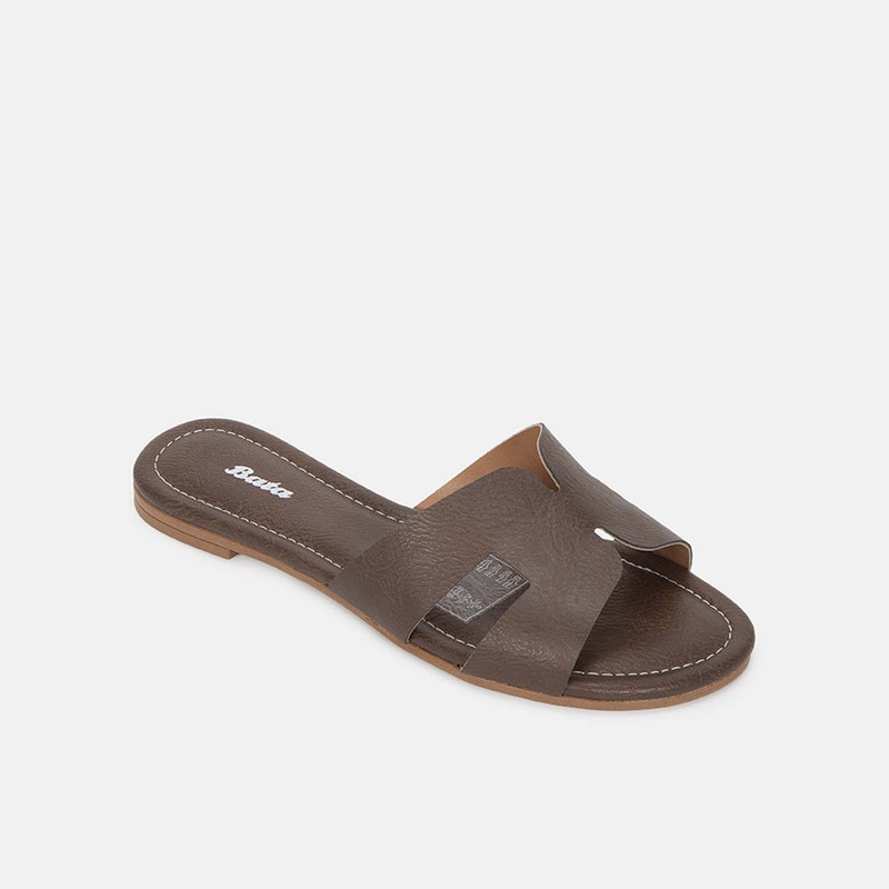 SANDALIAS CASUALES MUJER BATA MARRÓN - 2