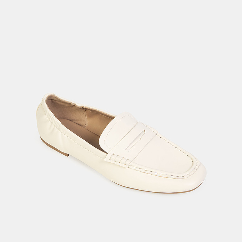 BALLERINAS CASUALES MUJER BATA BLANCO - 2