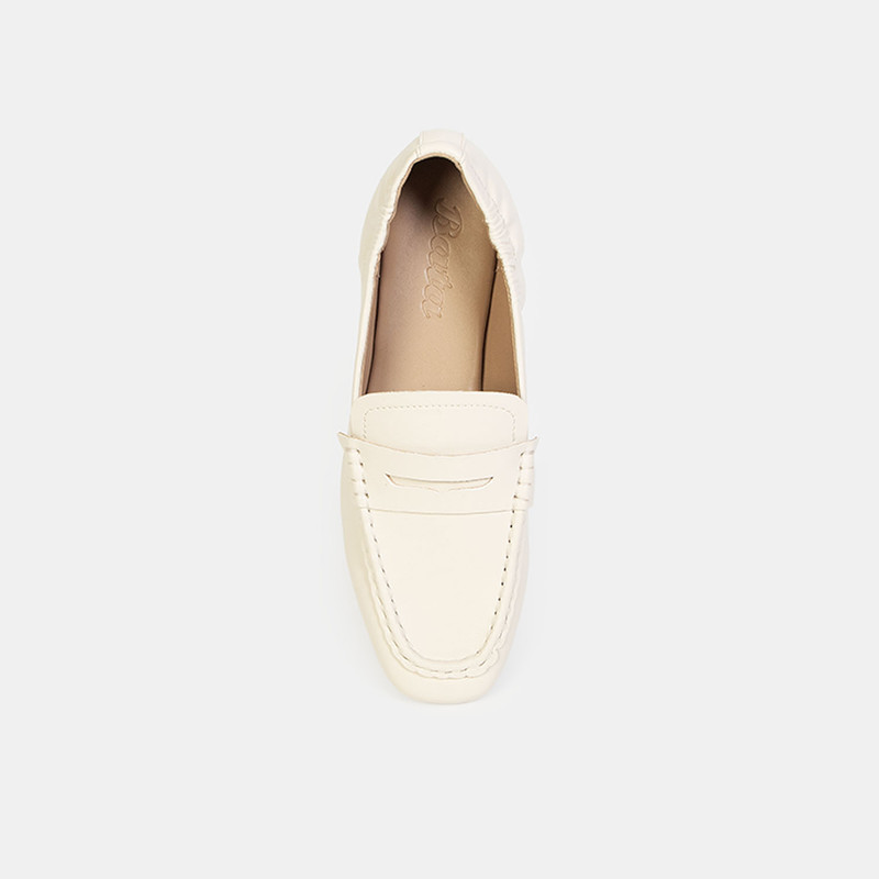 BALLERINAS CASUALES MUJER BATA BLANCO - 4