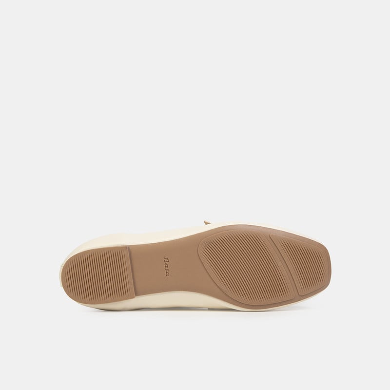 BALLERINAS CASUALES MUJER BATA BLANCO - 5