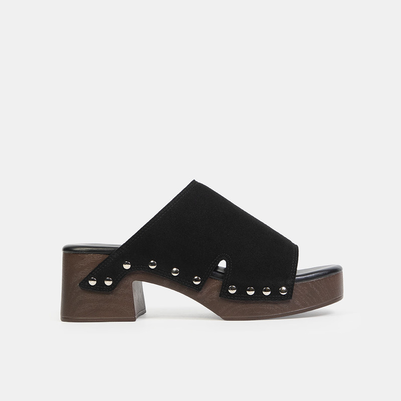SANDALIAS CASUALES MUJER BATA NEGRO - 1