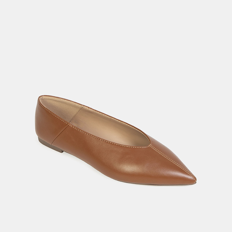 BALLERINAS CASUALES MUJER BATA MARRÓN - 2