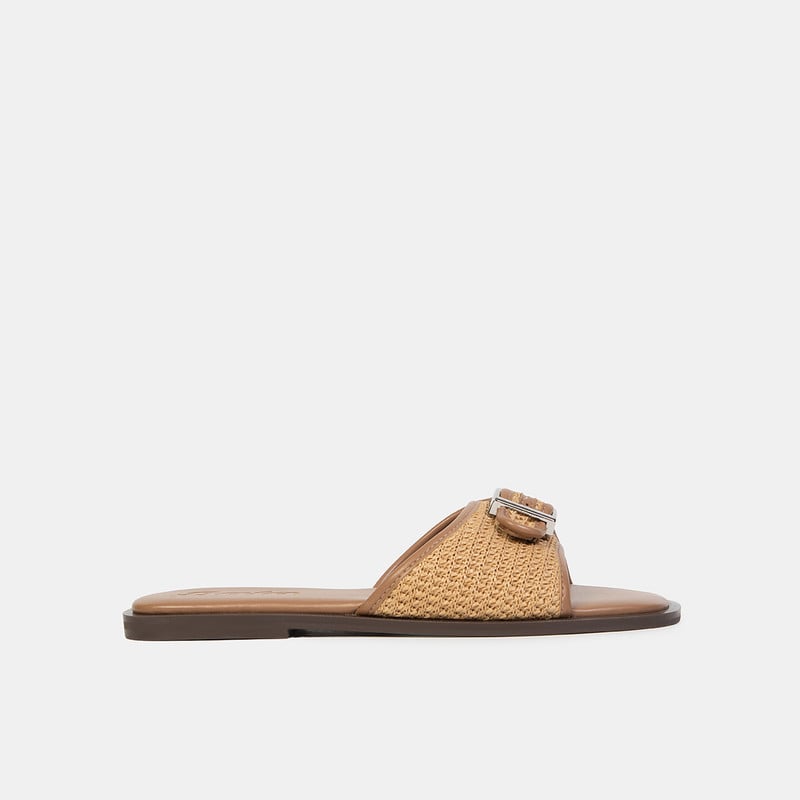 SANDALIAS CASUALES MUJER BATA BEIGE - 1