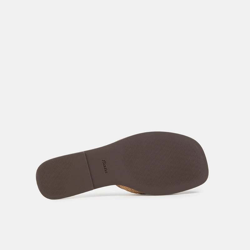 SANDALIAS CASUALES MUJER BATA BEIGE - 4