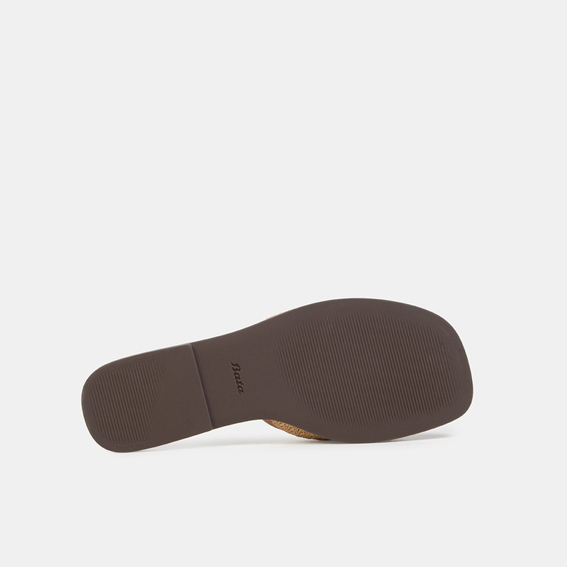 SANDALIAS CASUALES MUJER BATA BEIGE - 4