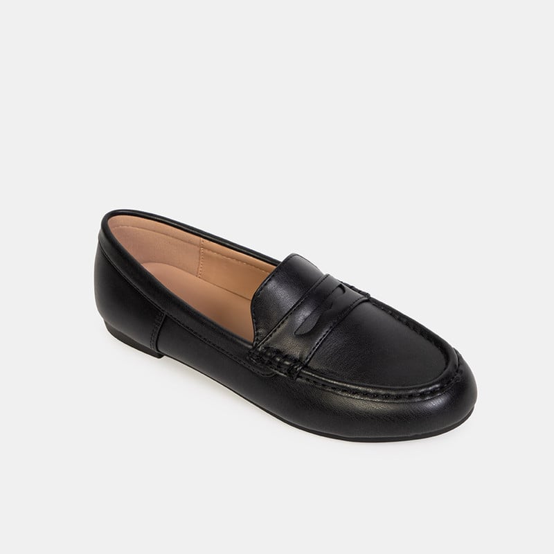 MOCASINES CASUALES MUJER BATA NEGRO - 2