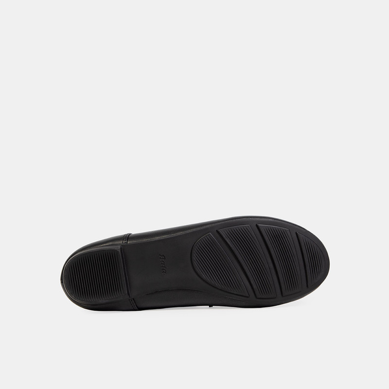 MOCASINES CASUALES MUJER BATA NEGRO - 3