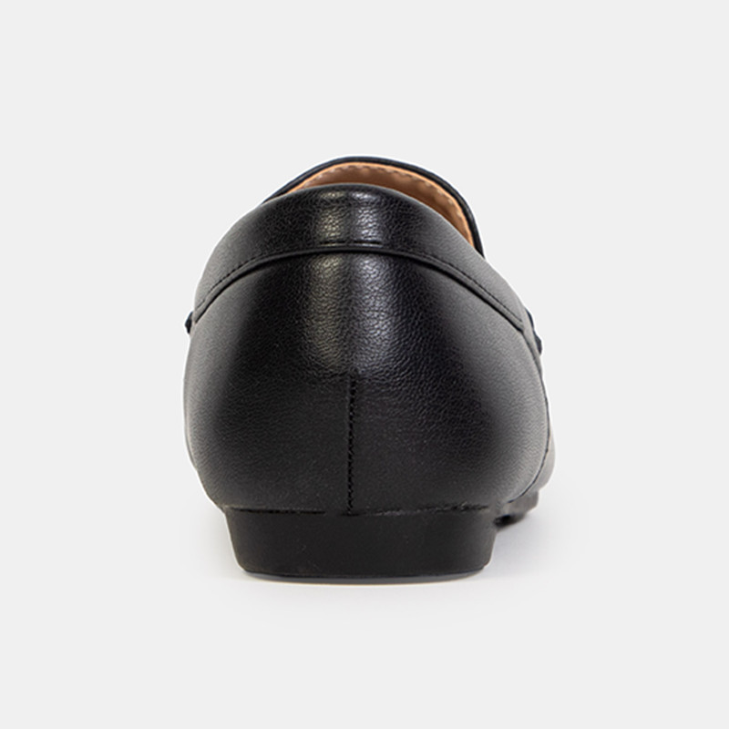 MOCASINES CASUALES MUJER BATA NEGRO - 4