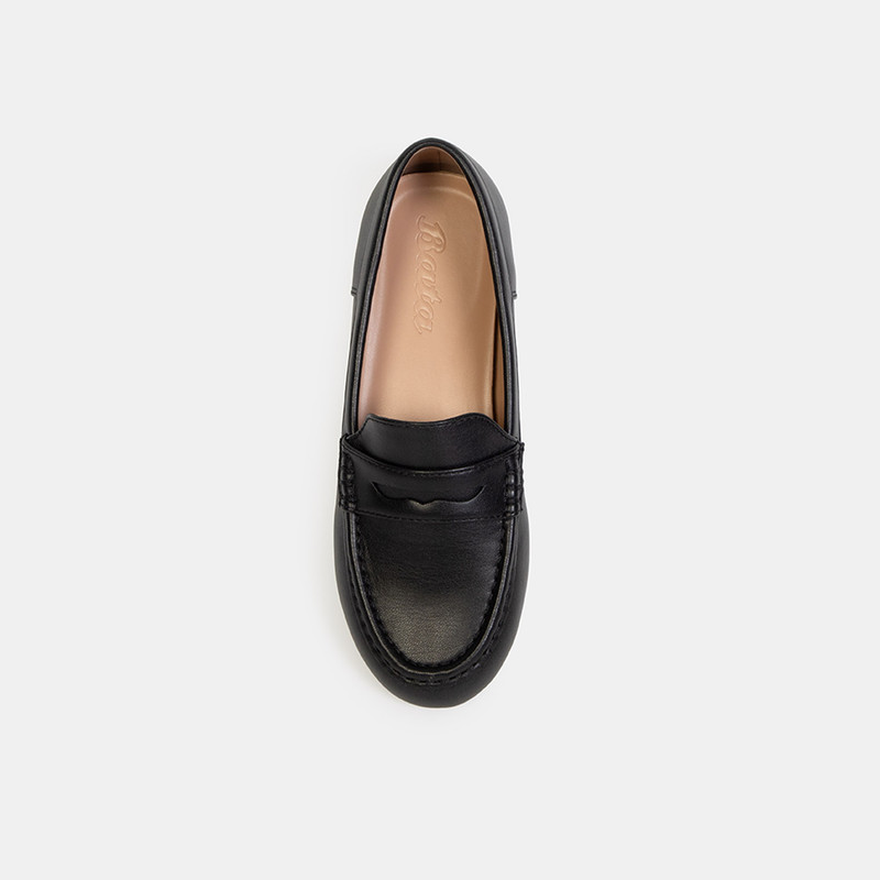 MOCASINES CASUALES MUJER BATA NEGRO - 5