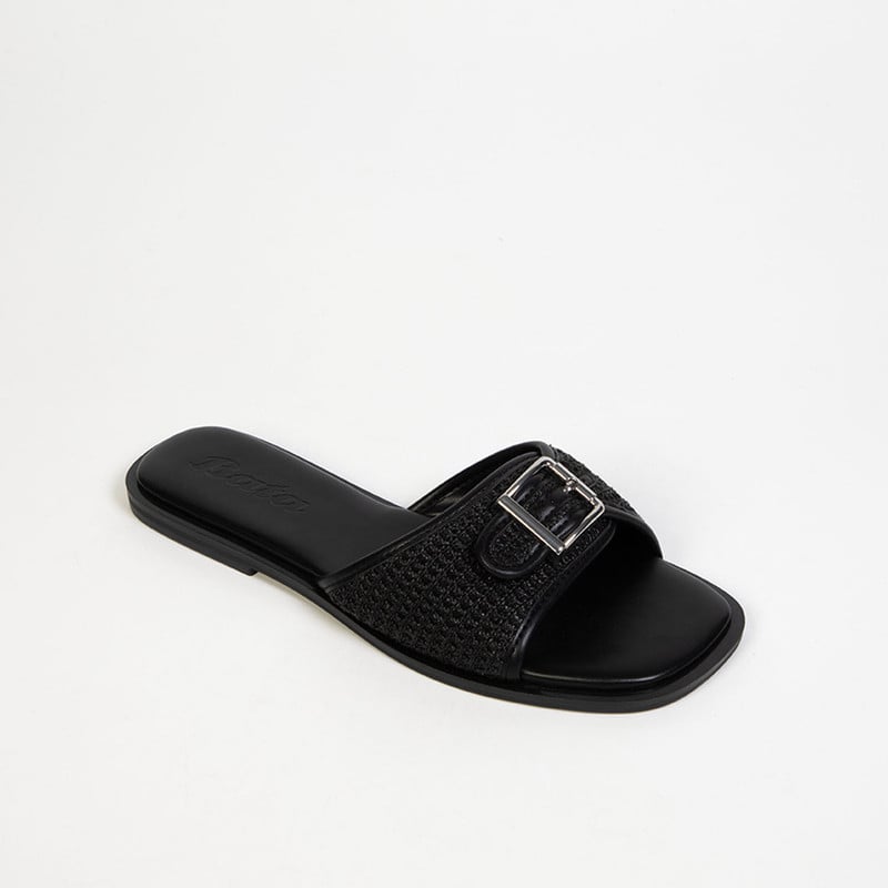 SANDALIAS CASUALES MUJER BATA NEGRO - 2