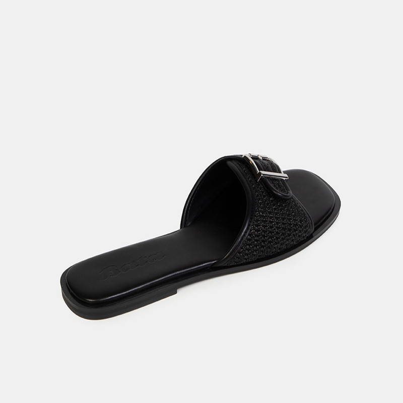 SANDALIAS CASUALES MUJER BATA NEGRO - 3
