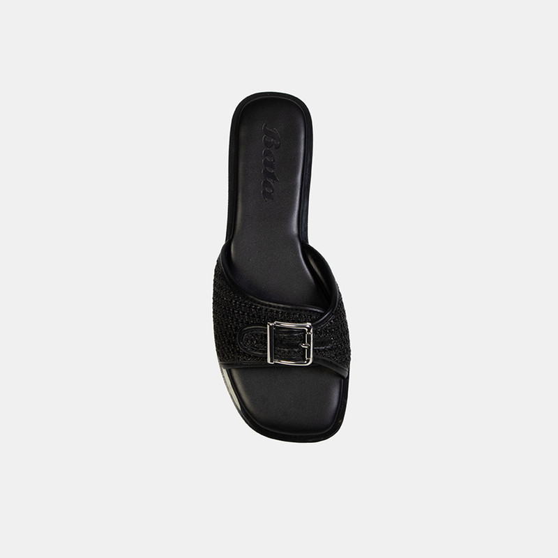SANDALIAS CASUALES MUJER BATA NEGRO - 5
