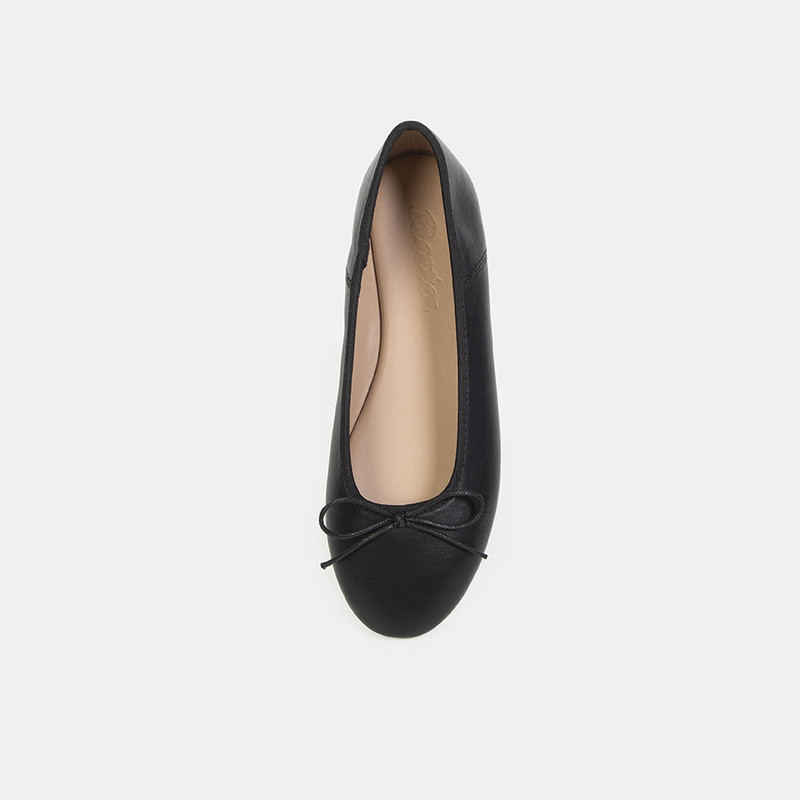 BALLERINAS CASUALES MUJER BATA NEGRO - 4