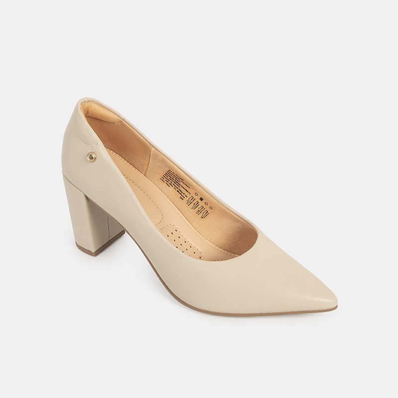 ZAPATOS DE VESTIR MUJER BATA BEIGE - 2