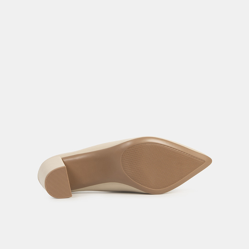 ZAPATOS DE VESTIR MUJER BATA BEIGE - 5
