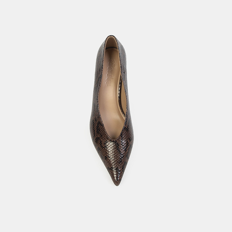 ZAPATOS DE VESTIR MUJER BATA MARRÓN - 4