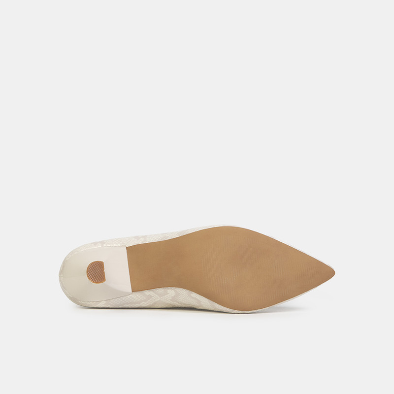 ZAPATOS DE VESTIR MUJER BATA BLANCO - 5