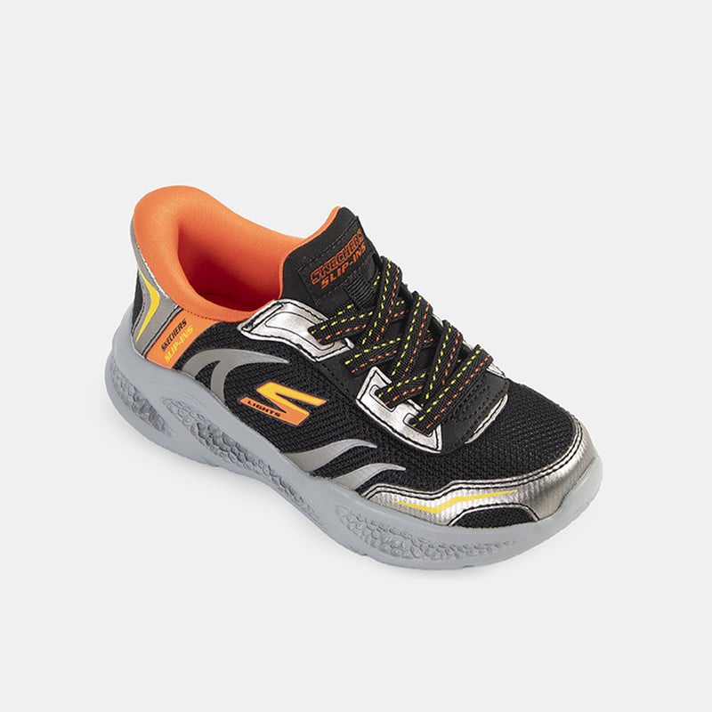 ZAPATILLAS CASUALES NIÑO SKECHERS NEGRO - 2