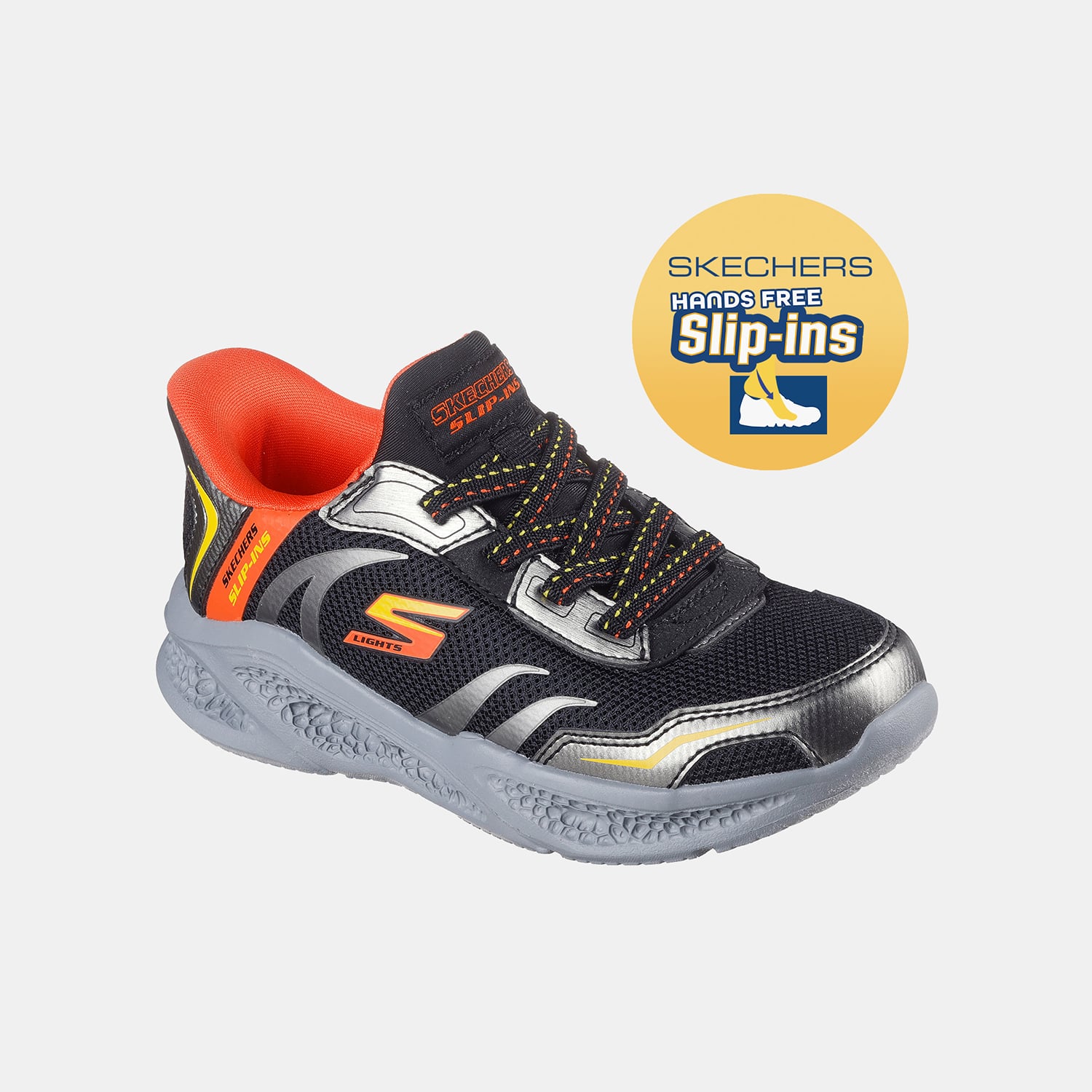 ZAPATILLAS CASUALES NIÑO SKECHERS NEGRO - 3