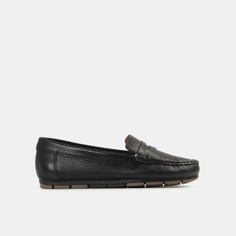 MOCASINES CASUALES MUJER BATA NEGRO - 1