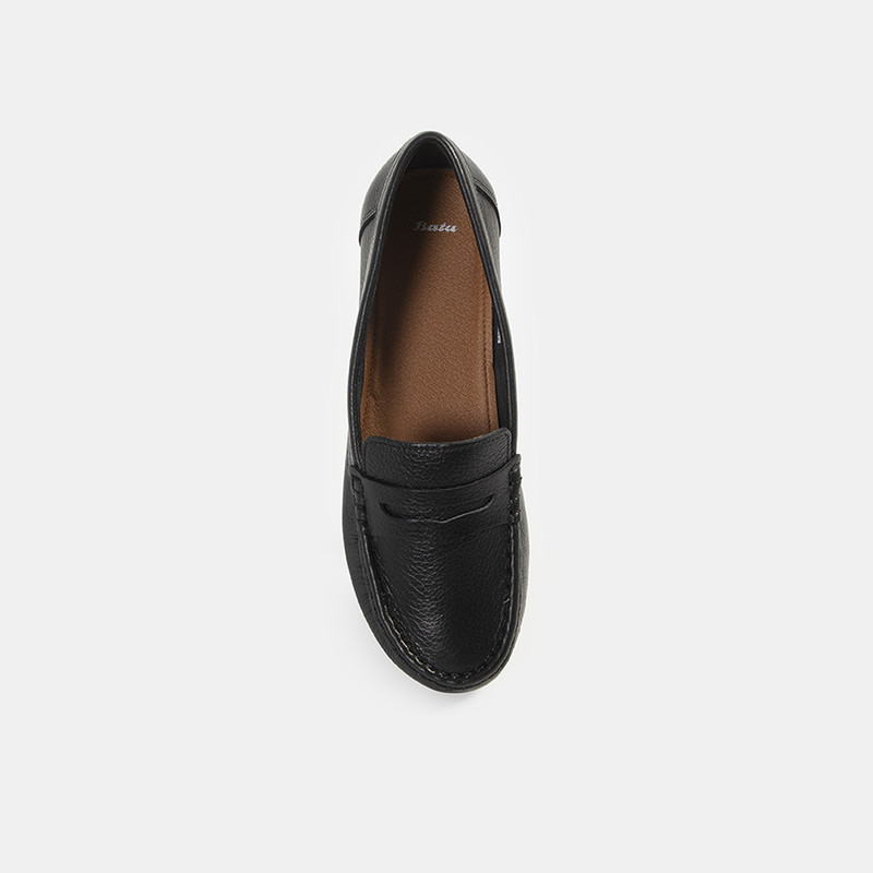 MOCASINES CASUALES MUJER BATA NEGRO - 4