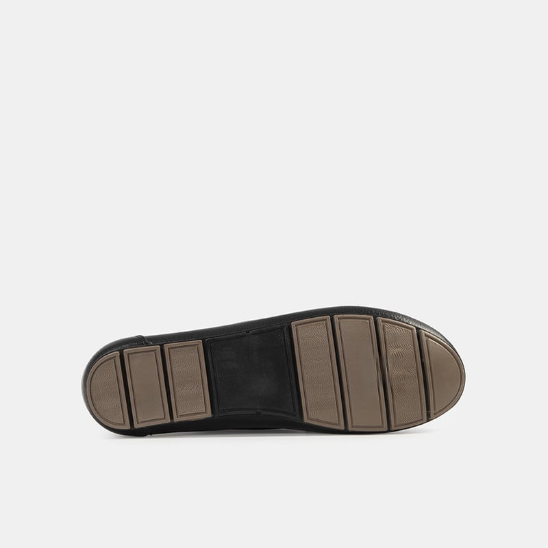 MOCASINES CASUALES MUJER BATA NEGRO - 5