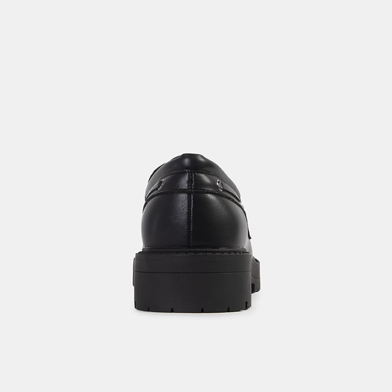 MOCASINES CASUALES MUJER BATA NEGRO - 3
