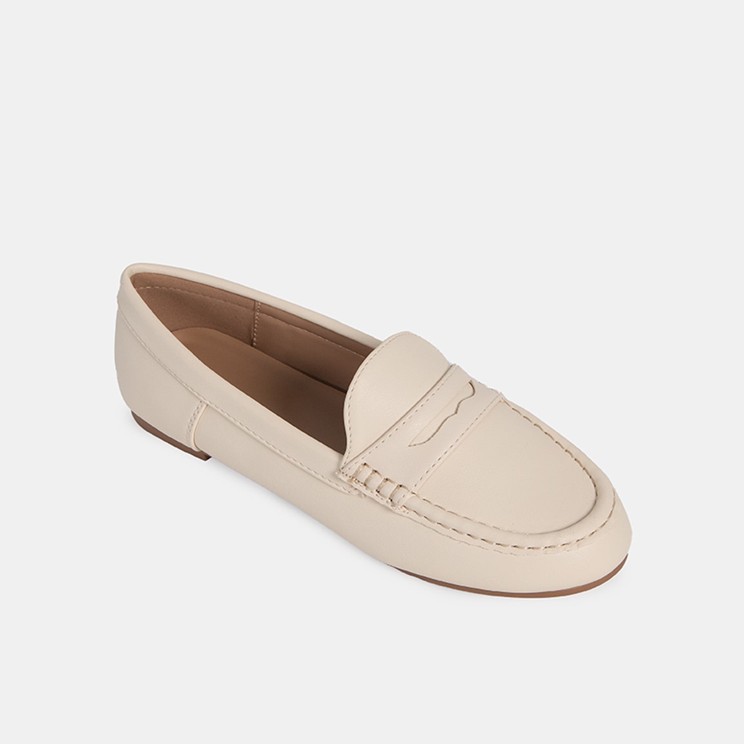 MOCASINES CASUALES MUJER BATA BLANCO - 2