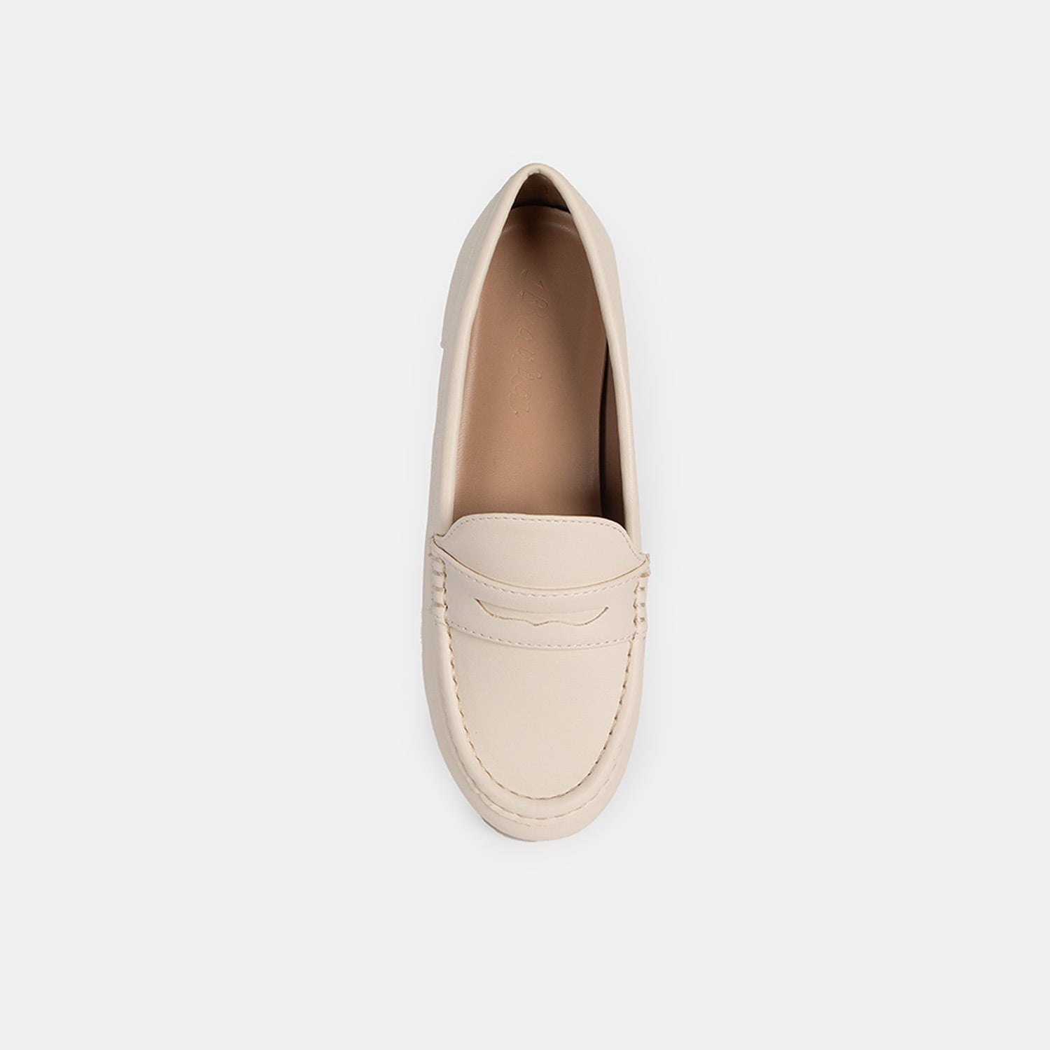 MOCASINES CASUALES MUJER BATA BLANCO - 4