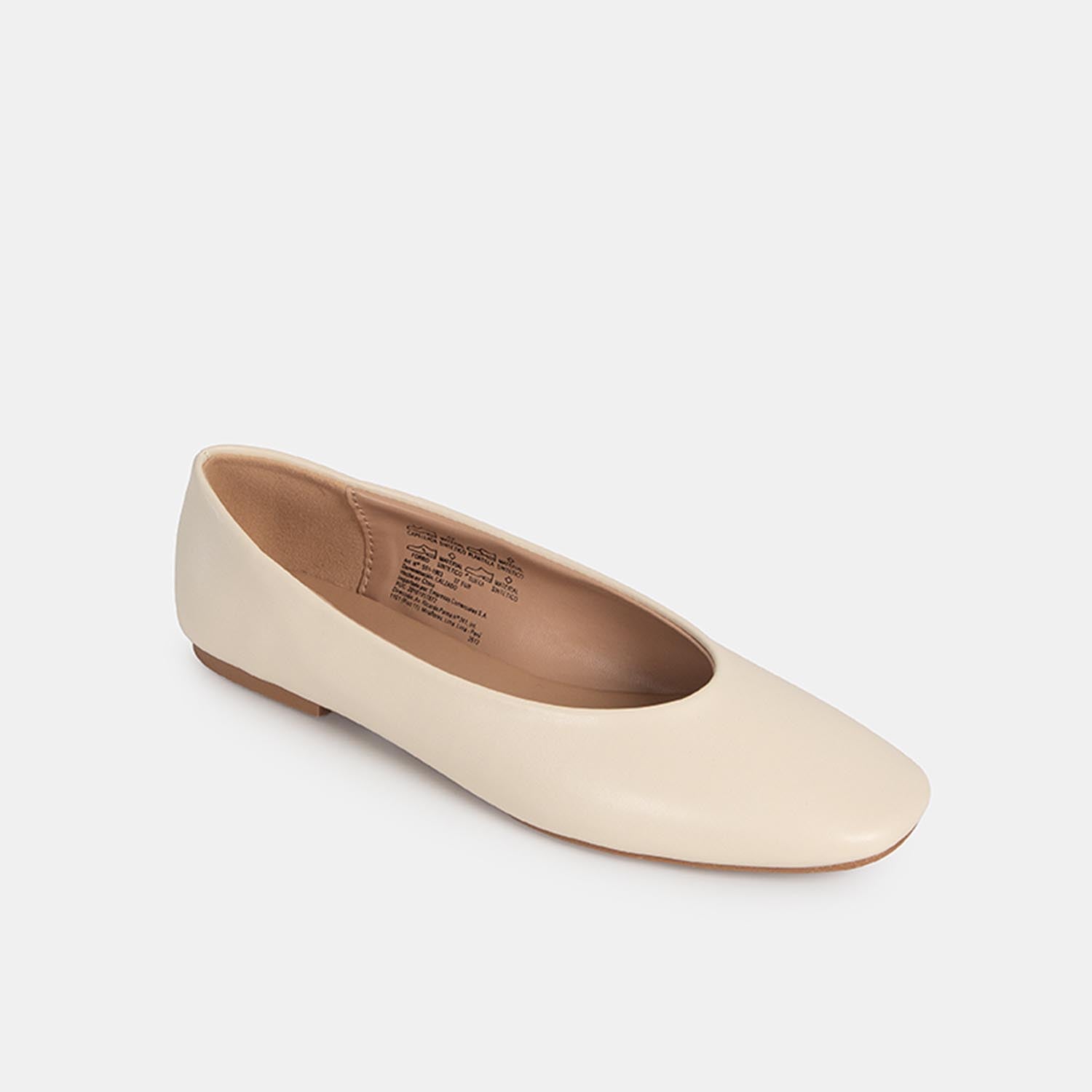 BALLERINAS CASUALES MUJER BATA BLANCO - 2