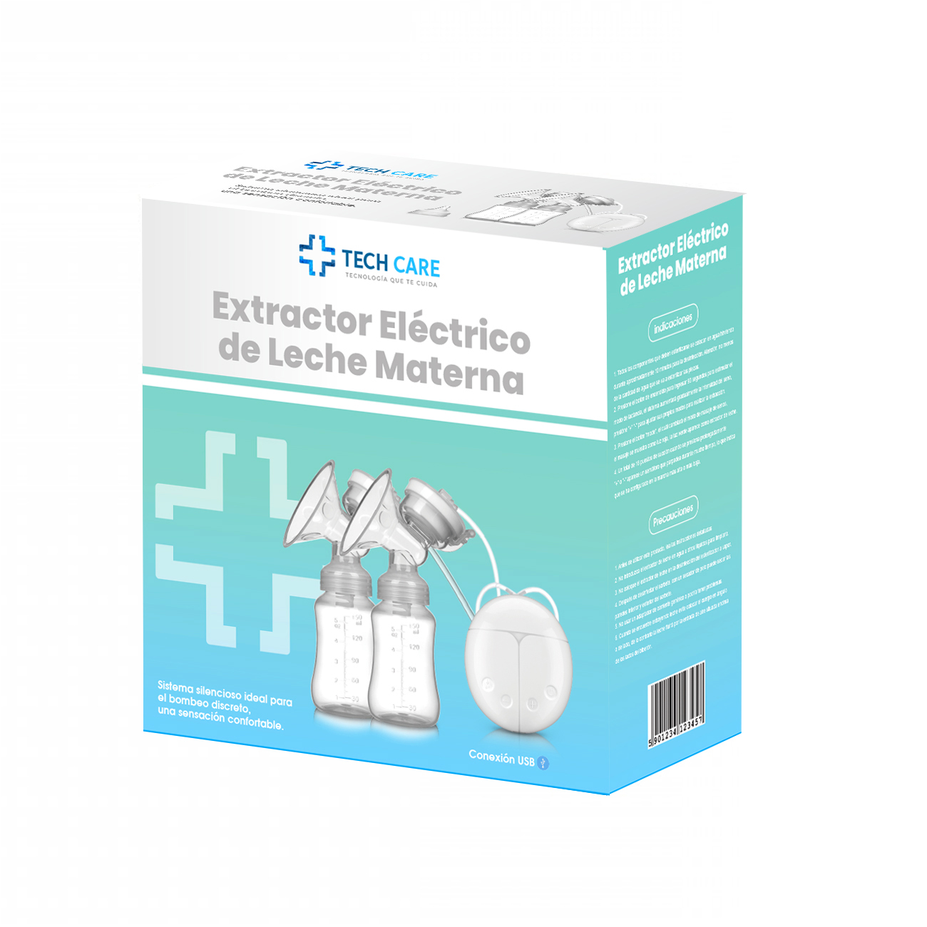 EXTRACTOR LECHE MATERNA TECH CARE DOBLE BPA FREE - 5