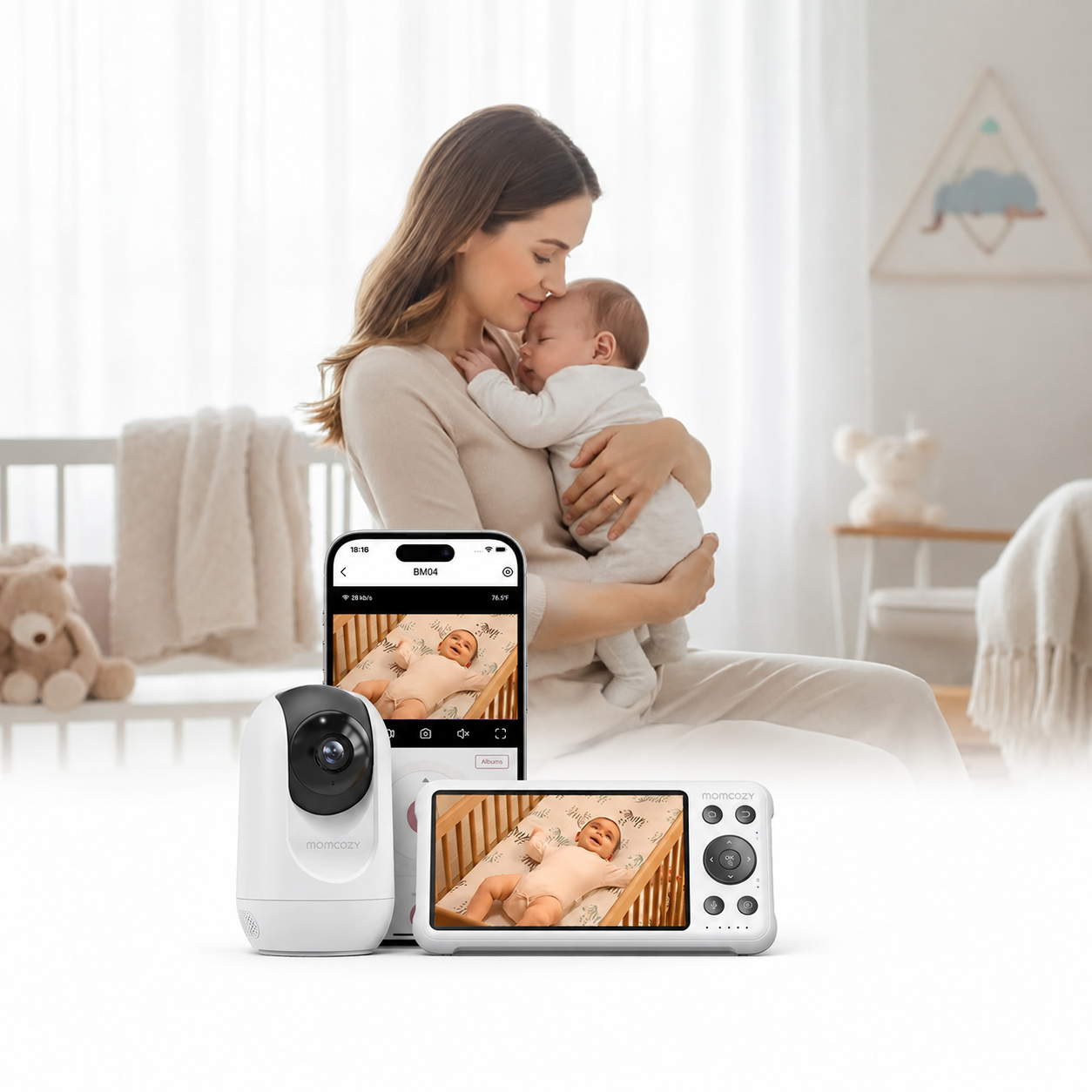 MONITOR DE BEBE MOMCOZY BM04 - 1