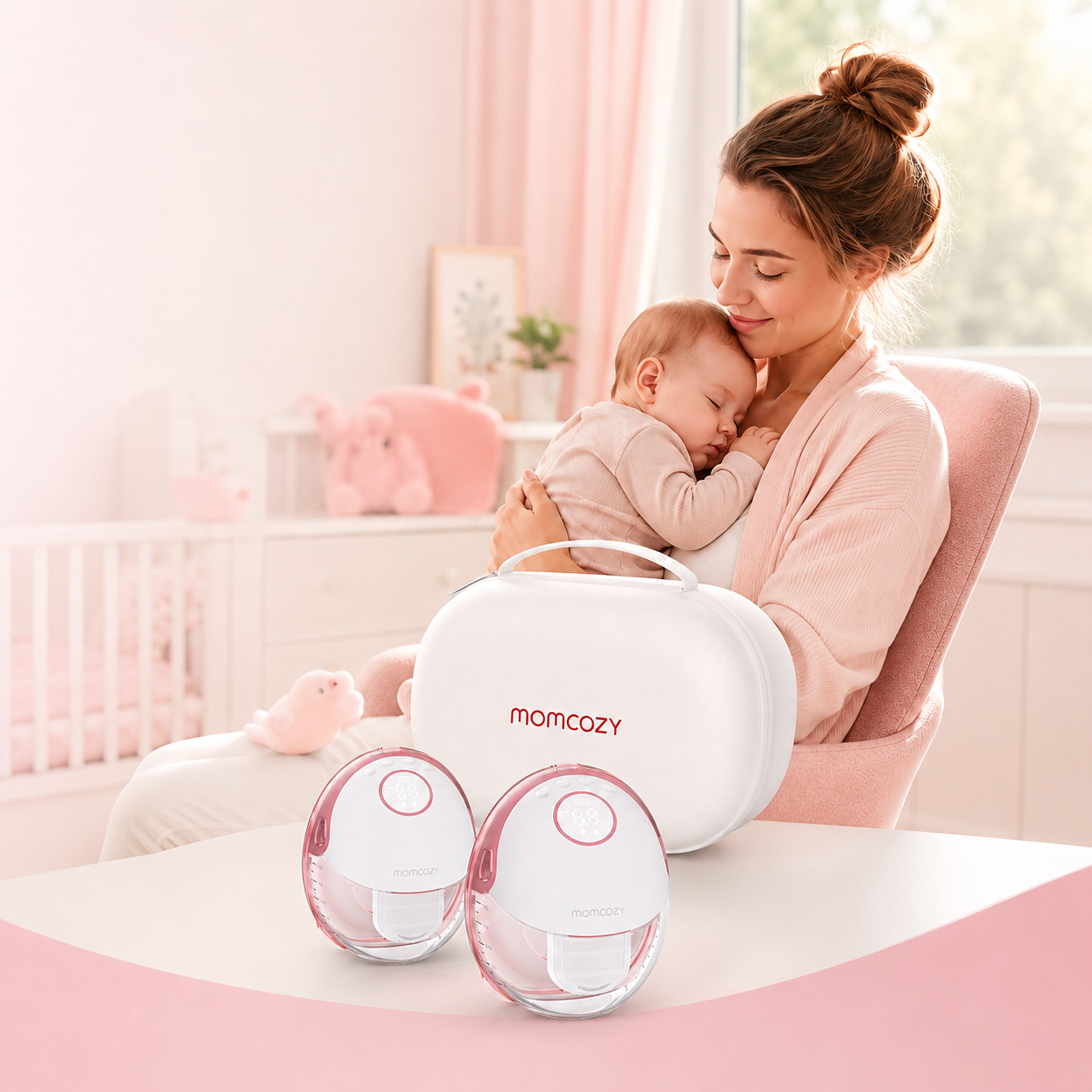 EXTRACTOR DE LECHE MOMCOZY M6 DOBLE - 1