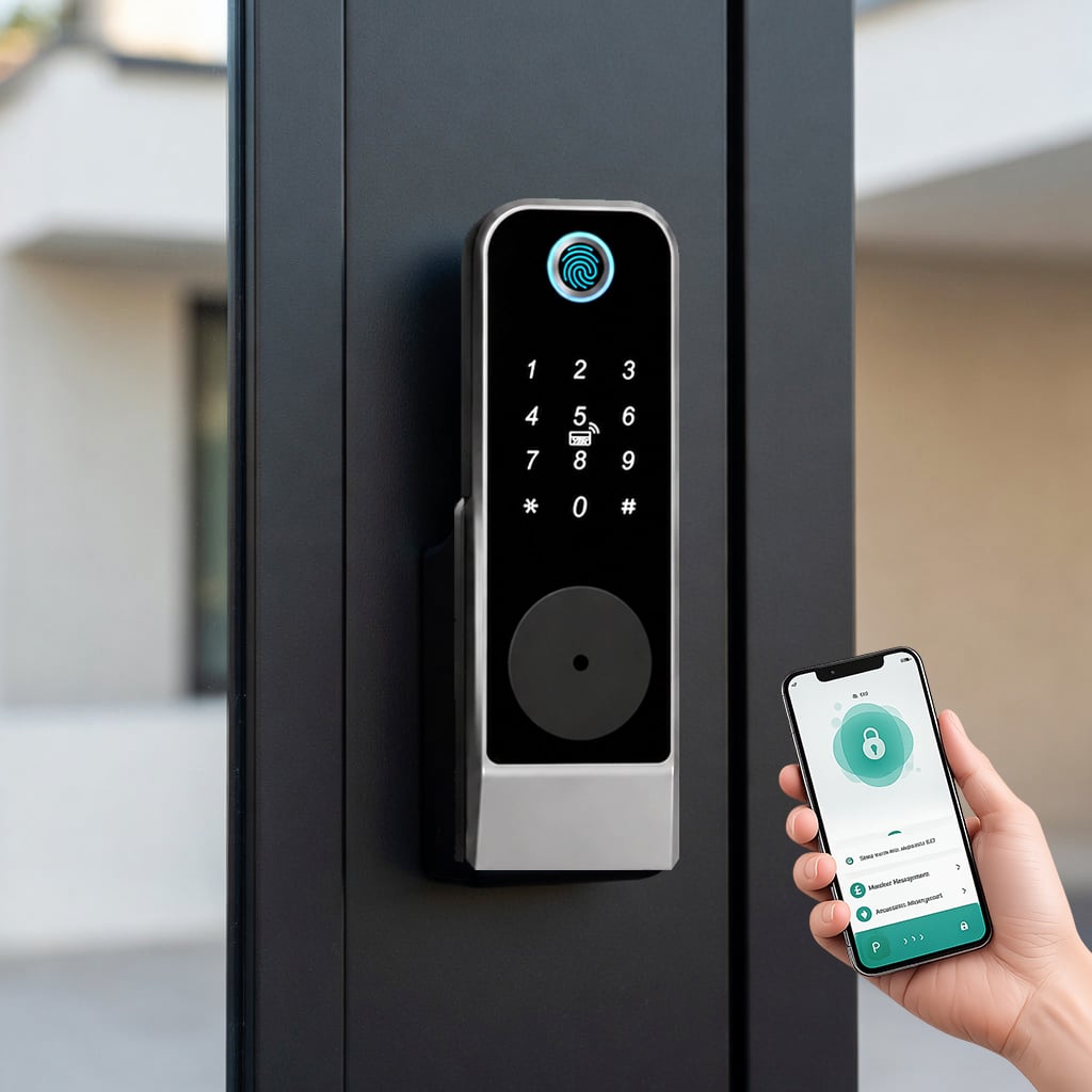CERRADURA DIGITAL INTELIGENTE K20 DOBLE SEGURIDAD - 1