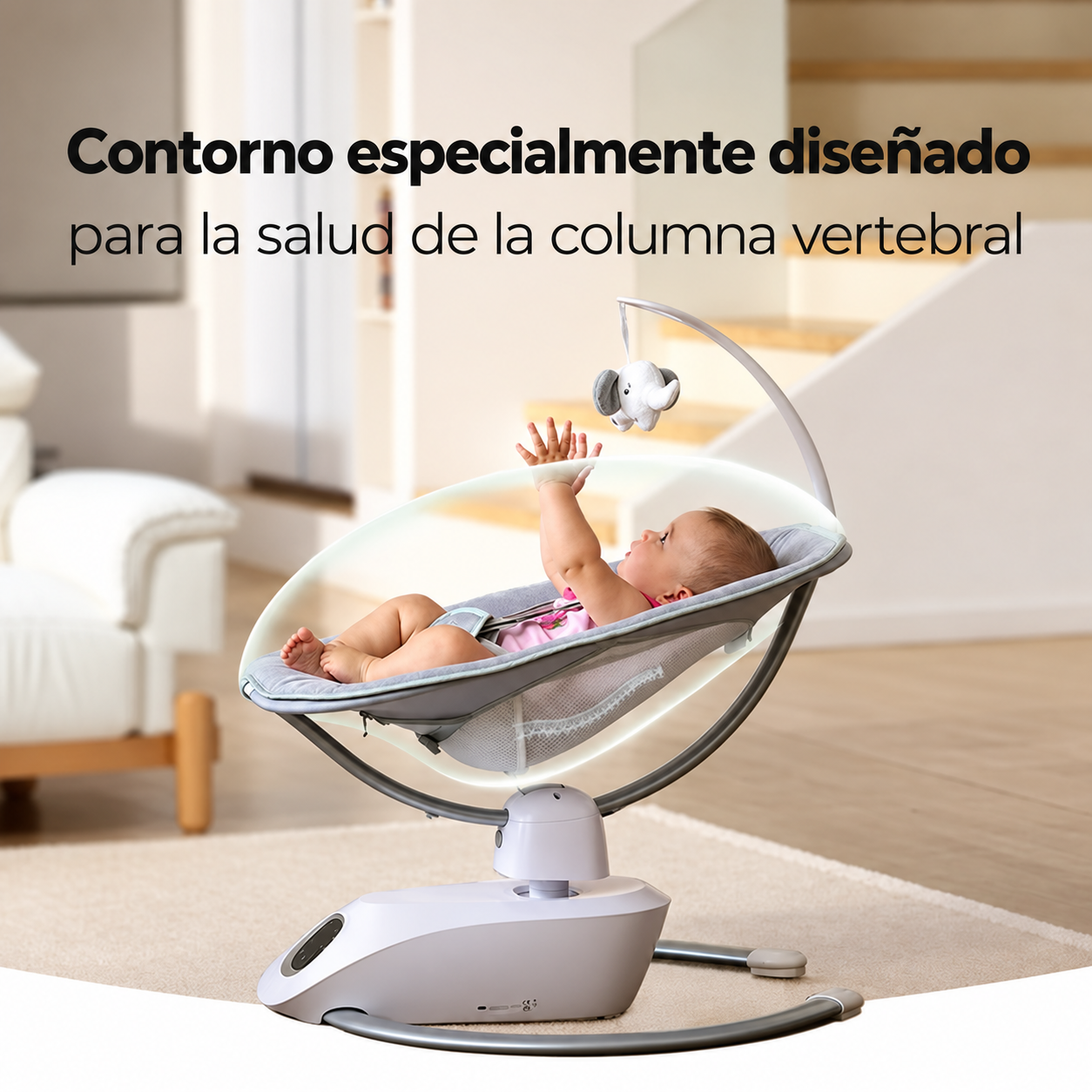 COLUMPIO AUTOMÁTICO DE MOVIMIENTO MÚLTIPLE PARA BEBÉ MOMCOZY - 3