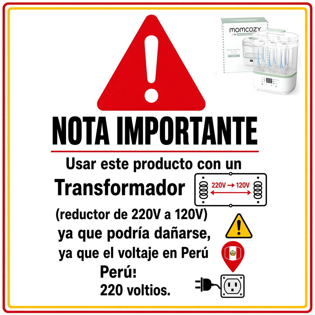 ESTERILIZADOR DE BIBERONES MOMCOZY - 6