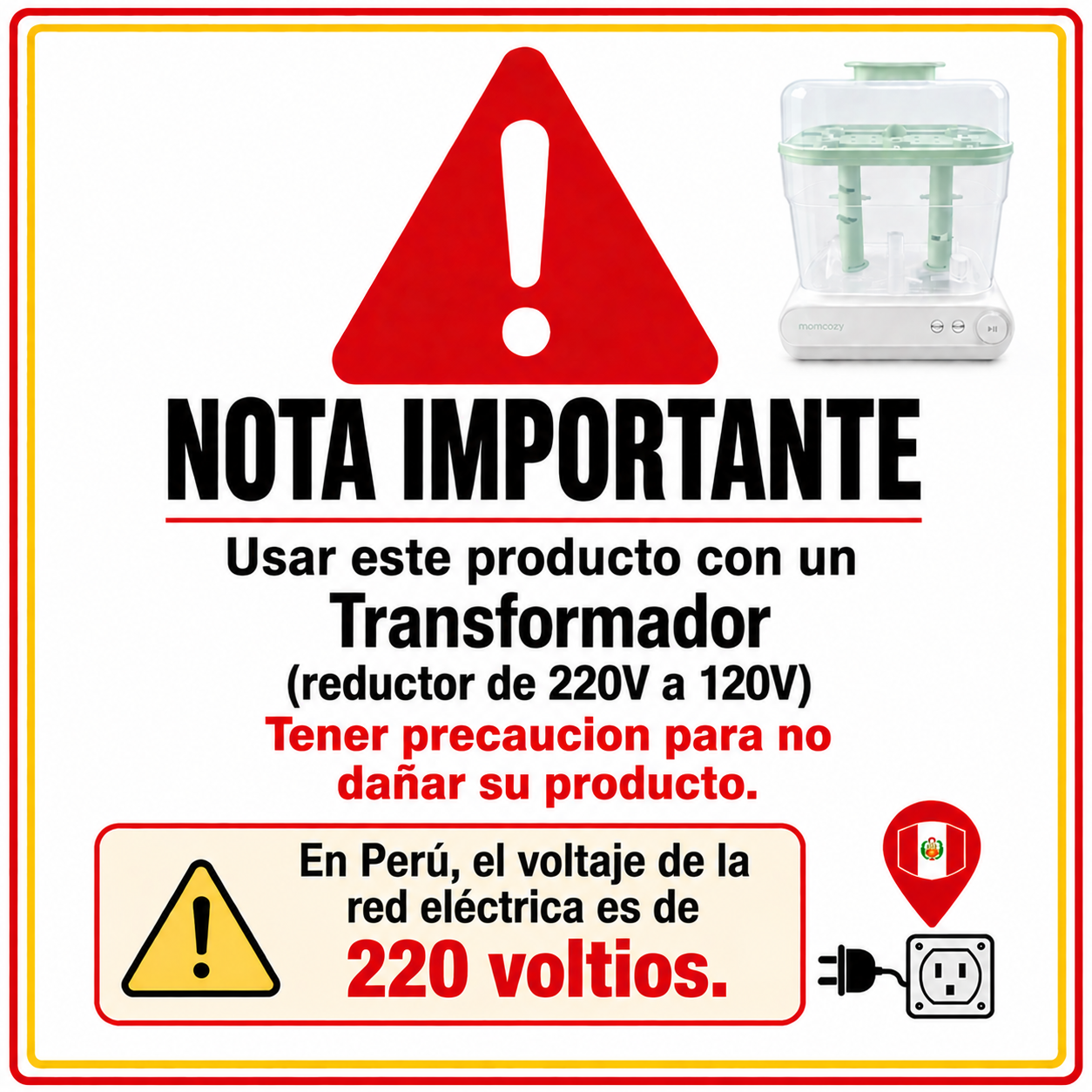 ESTERILIZADOR DE BIBERONES MOMCOZY - 8