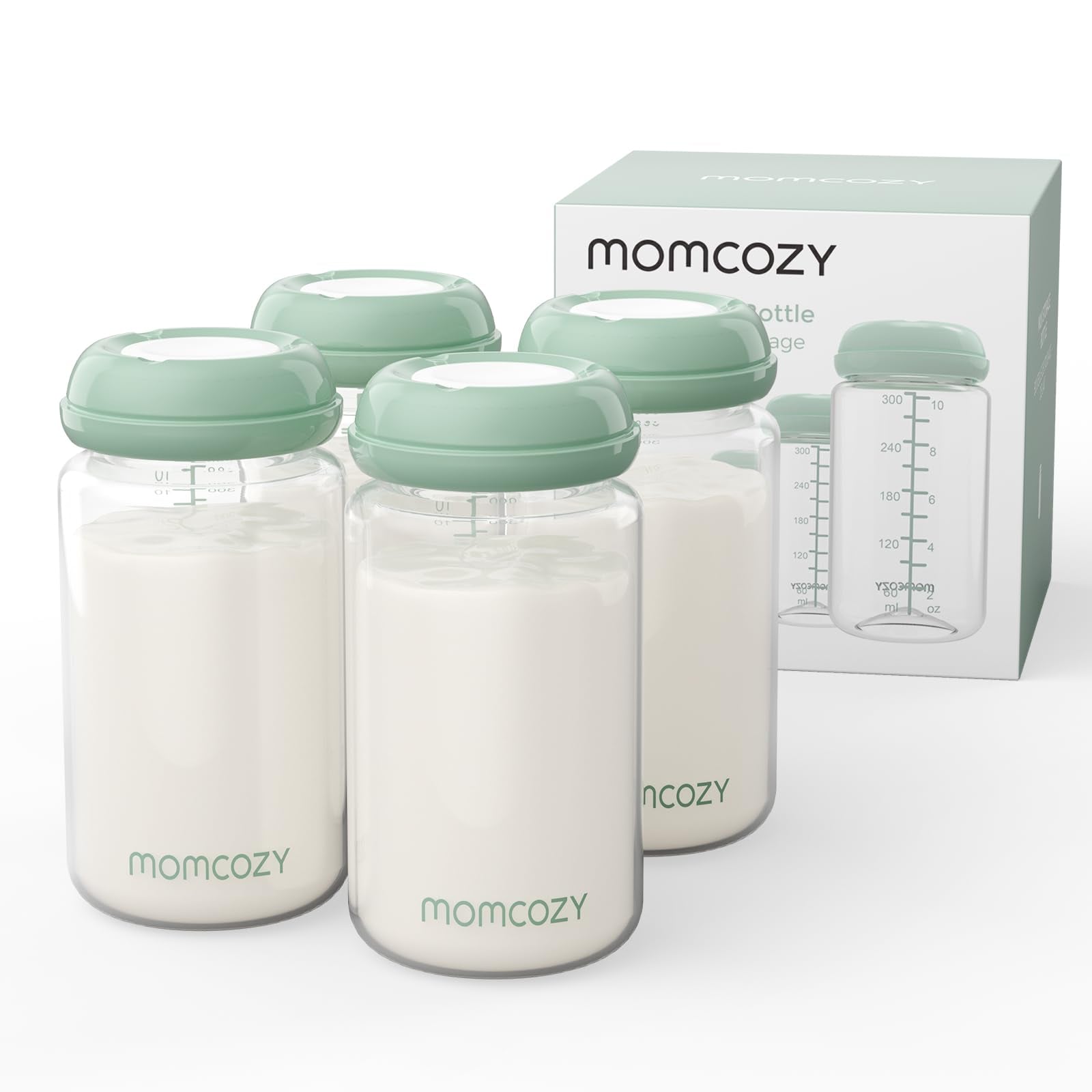 BIBERÓN NATURAL PARA LECHE MATERNA PACK X4 MOMCOZY - 1