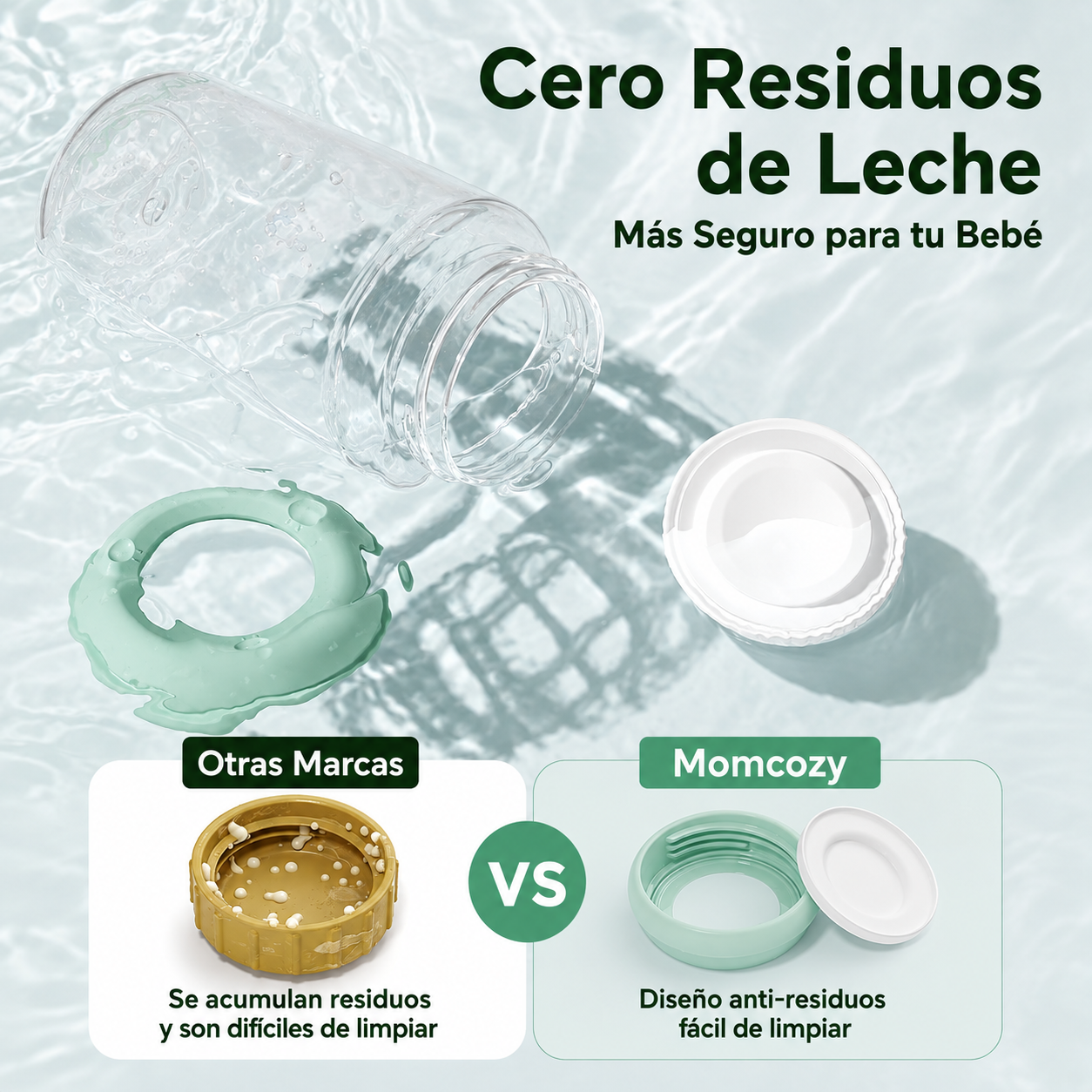 BIBERÓN NATURAL PARA LECHE MATERNA PACK X4 MOMCOZY - 4