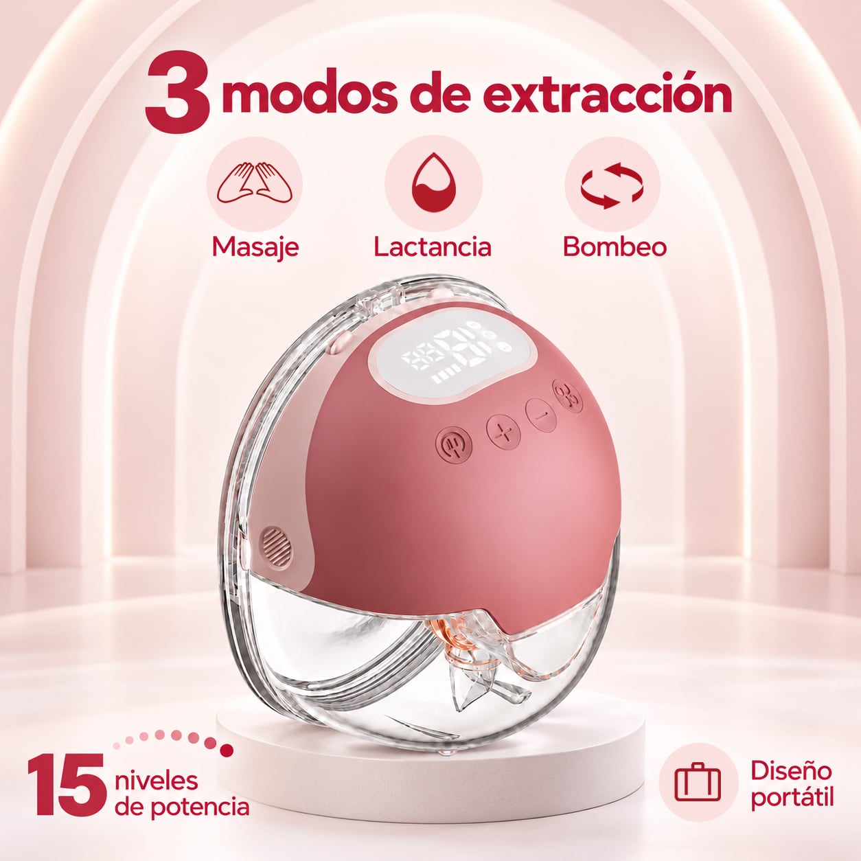 EXTRACTOR ELÉCTRICO S22 LECHE MATERNA  + 1 CAJA DE BOLSAS RECOLECTORAS DE LECHE 30 UNIDADES - 2