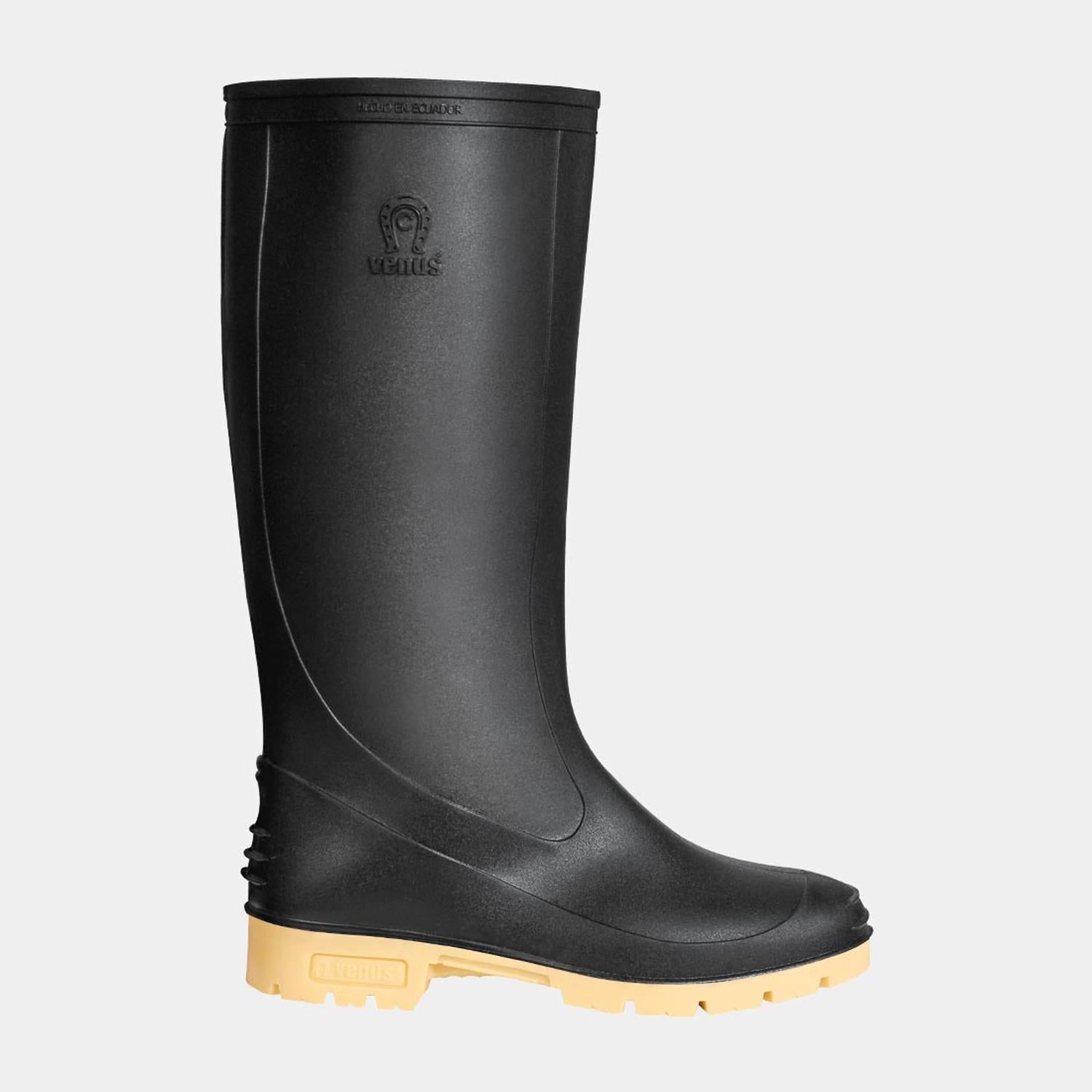 BOTAS UNISEX VENUS NEGRO AMARILLO PANTANERA - 1