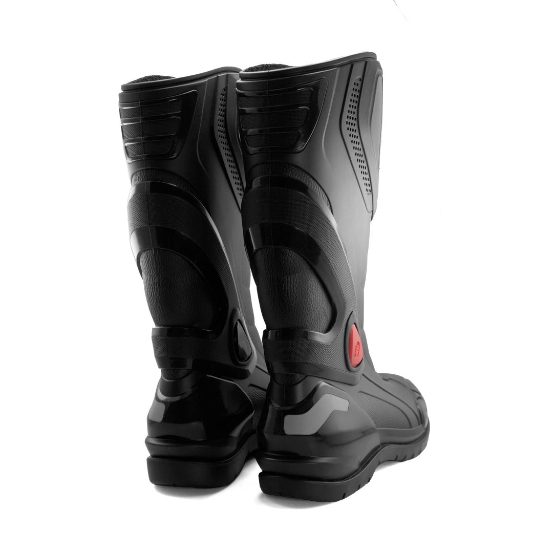 BOTAS UNISEX VENUS NEGRO MOTO RACING - 3